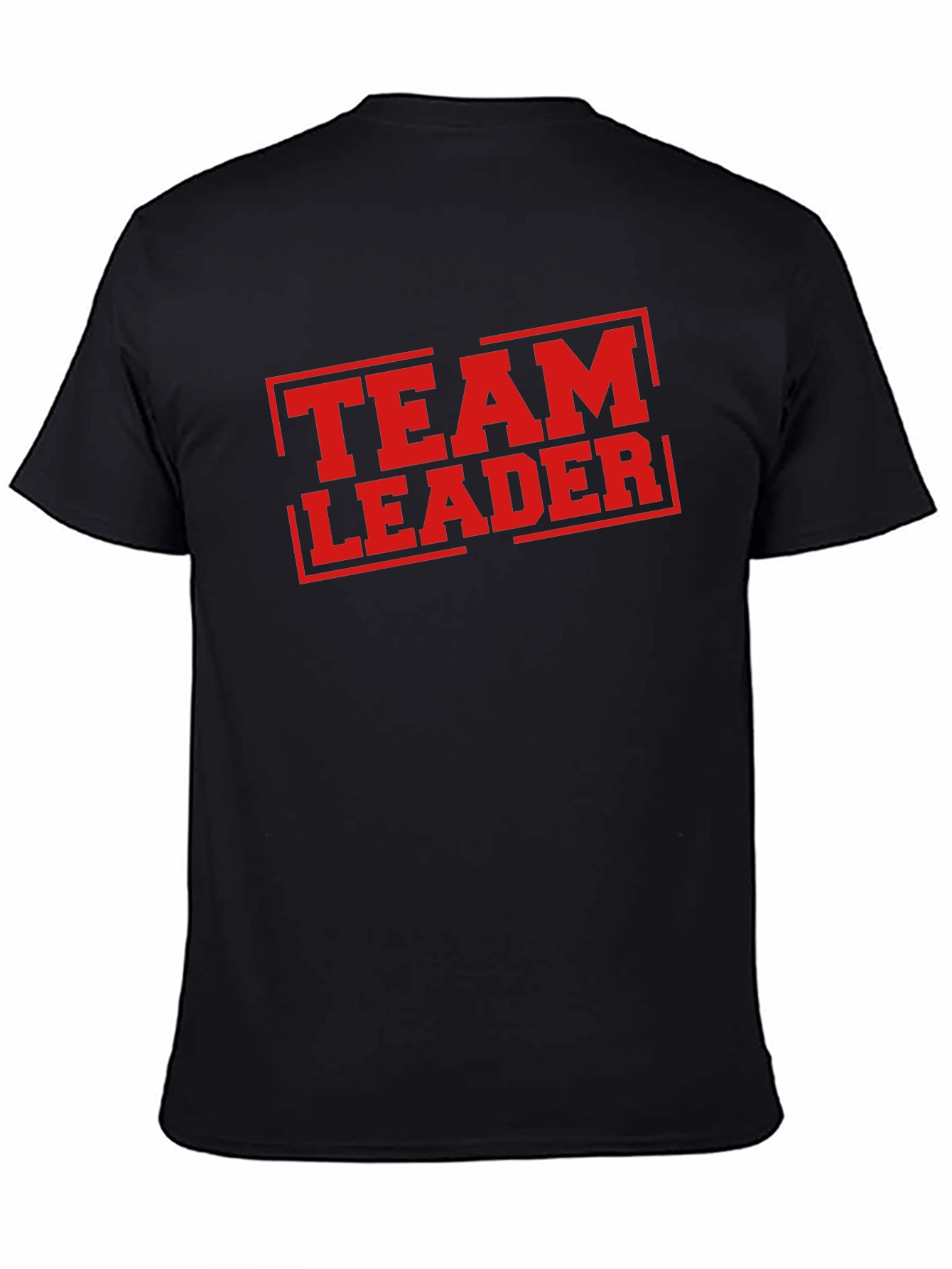 Team Leader T-Shirt - Bold Red Graphic Print