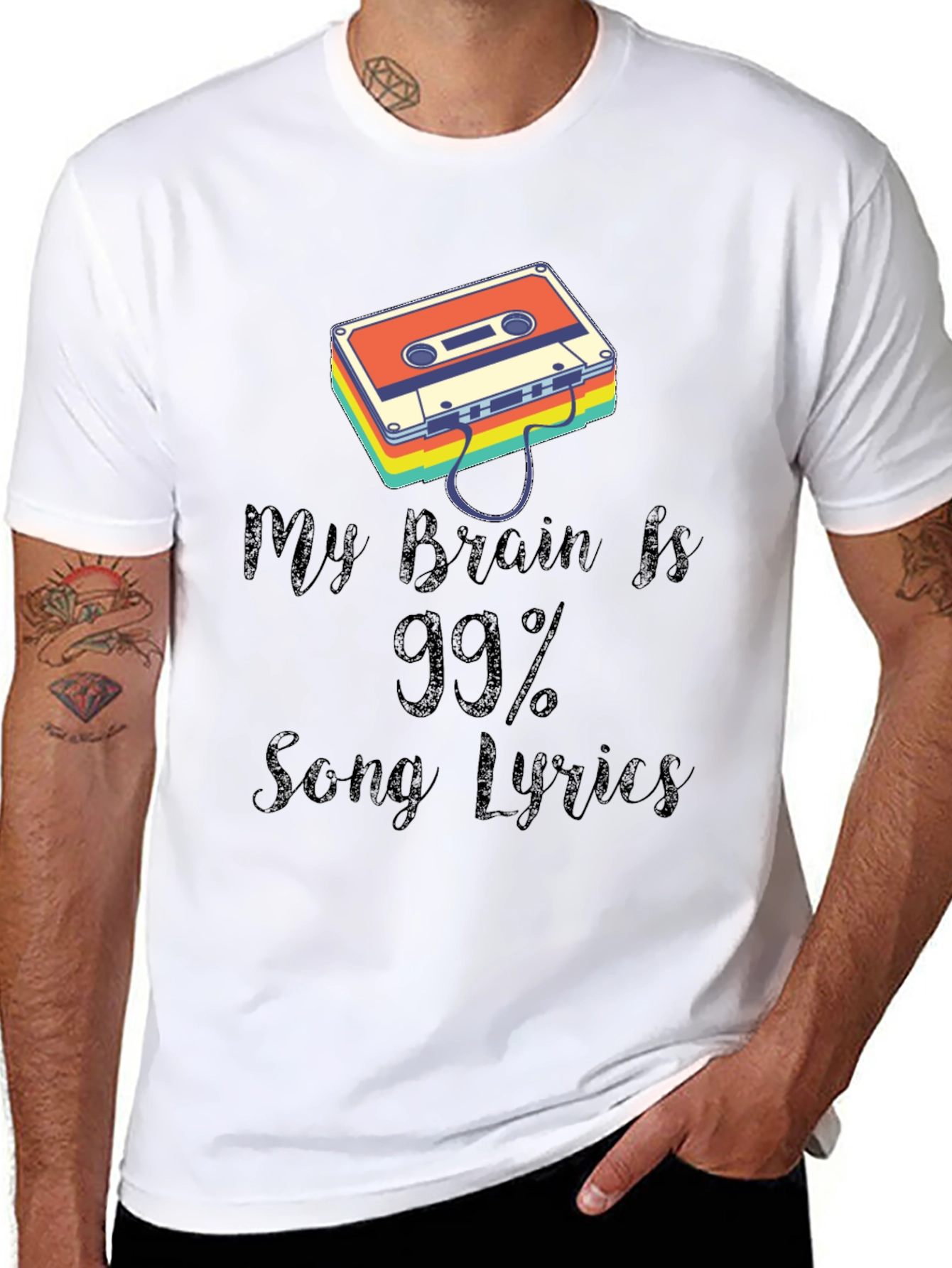 My Brain Is 99% Song Lyrics T-Shirt