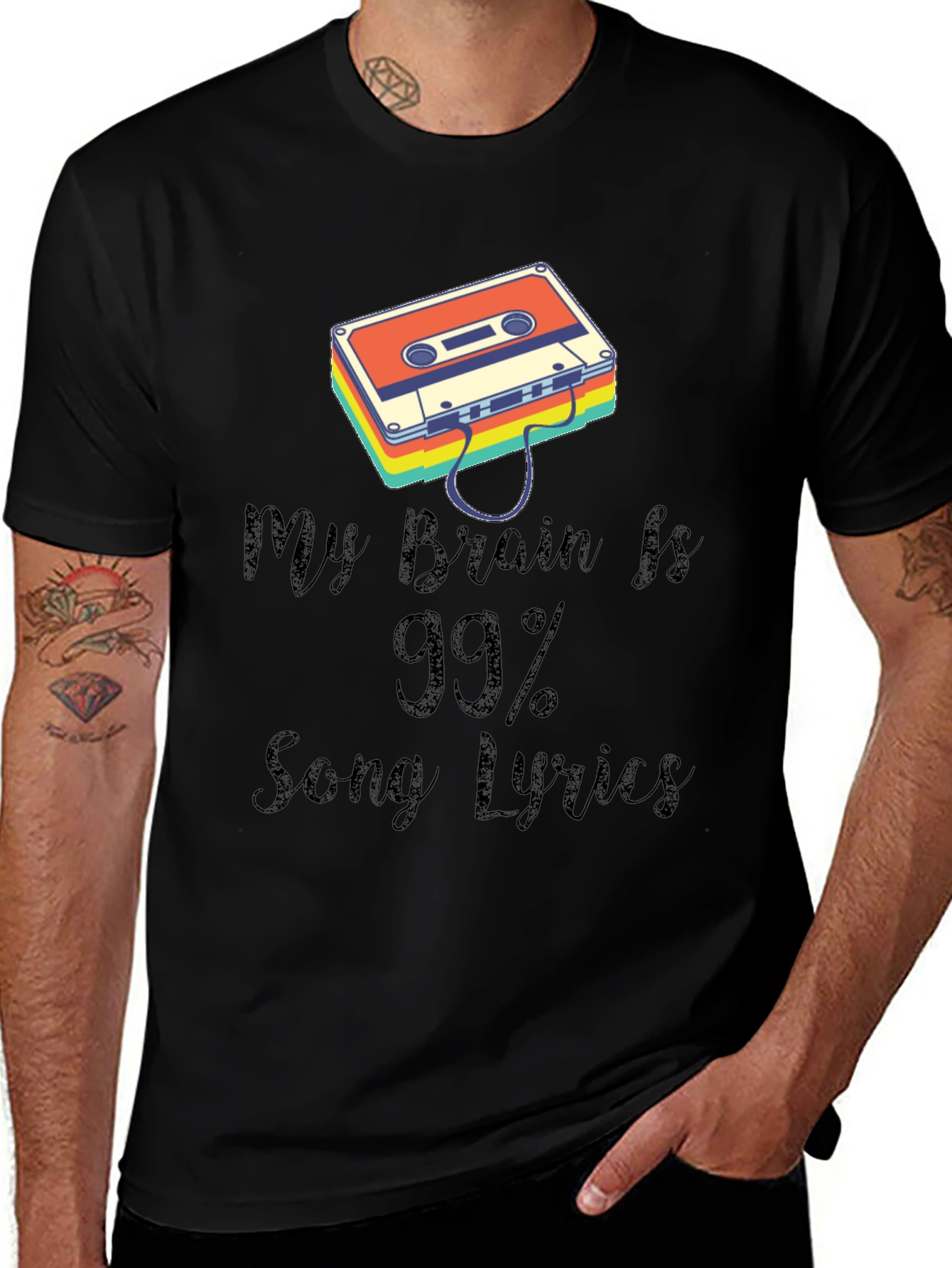 My Brain Is 99% Song Lyrics T-Shirt