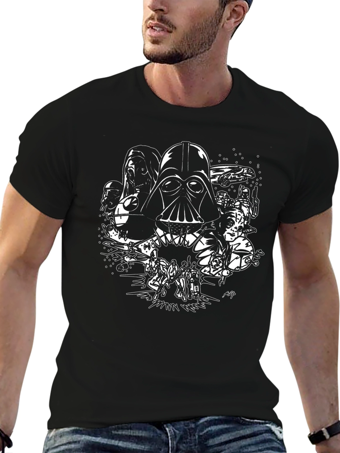Star Wars Vader Mashup Graphic T-Shirt