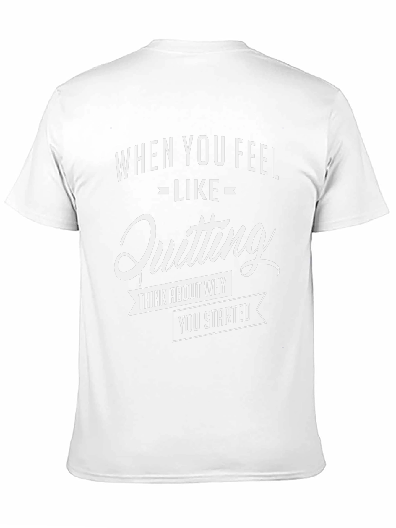 Motivational Graphic Tee - Never Quit