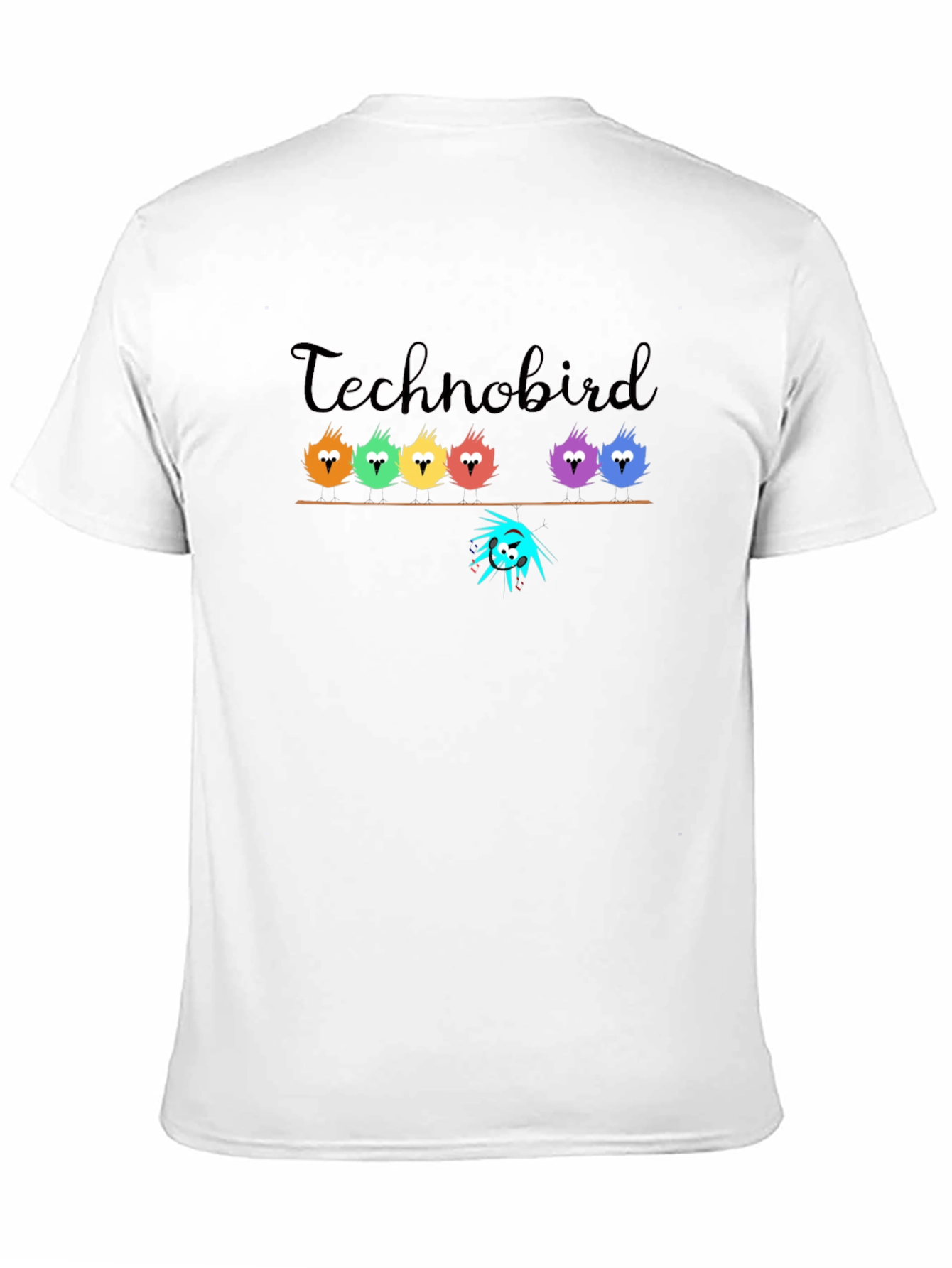 Technobird Graphic T-Shirt - Unique Bird Design