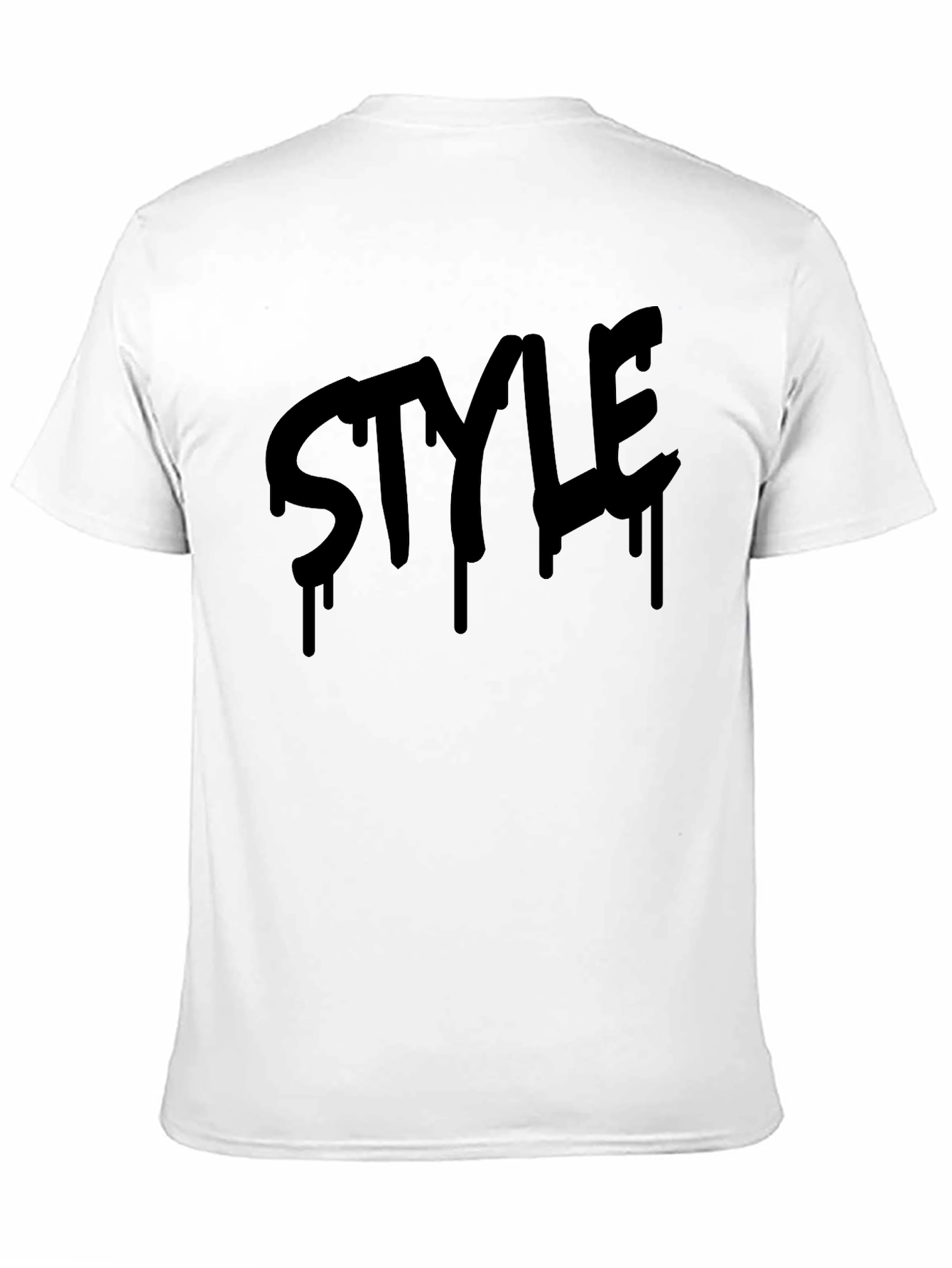Mens Black Style Graphic Tee