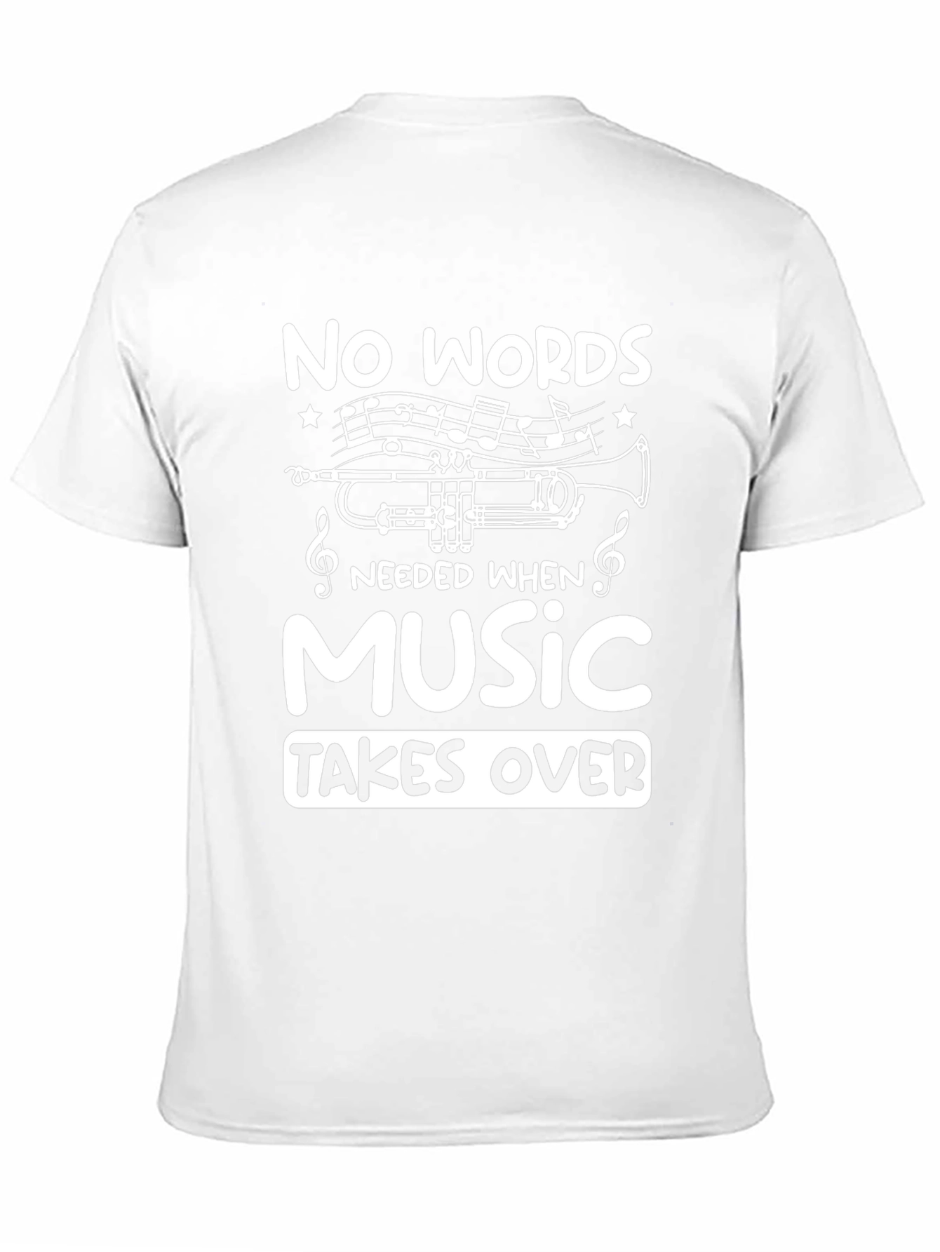Music Takes Over Graphic Tee - Black T-Shirt