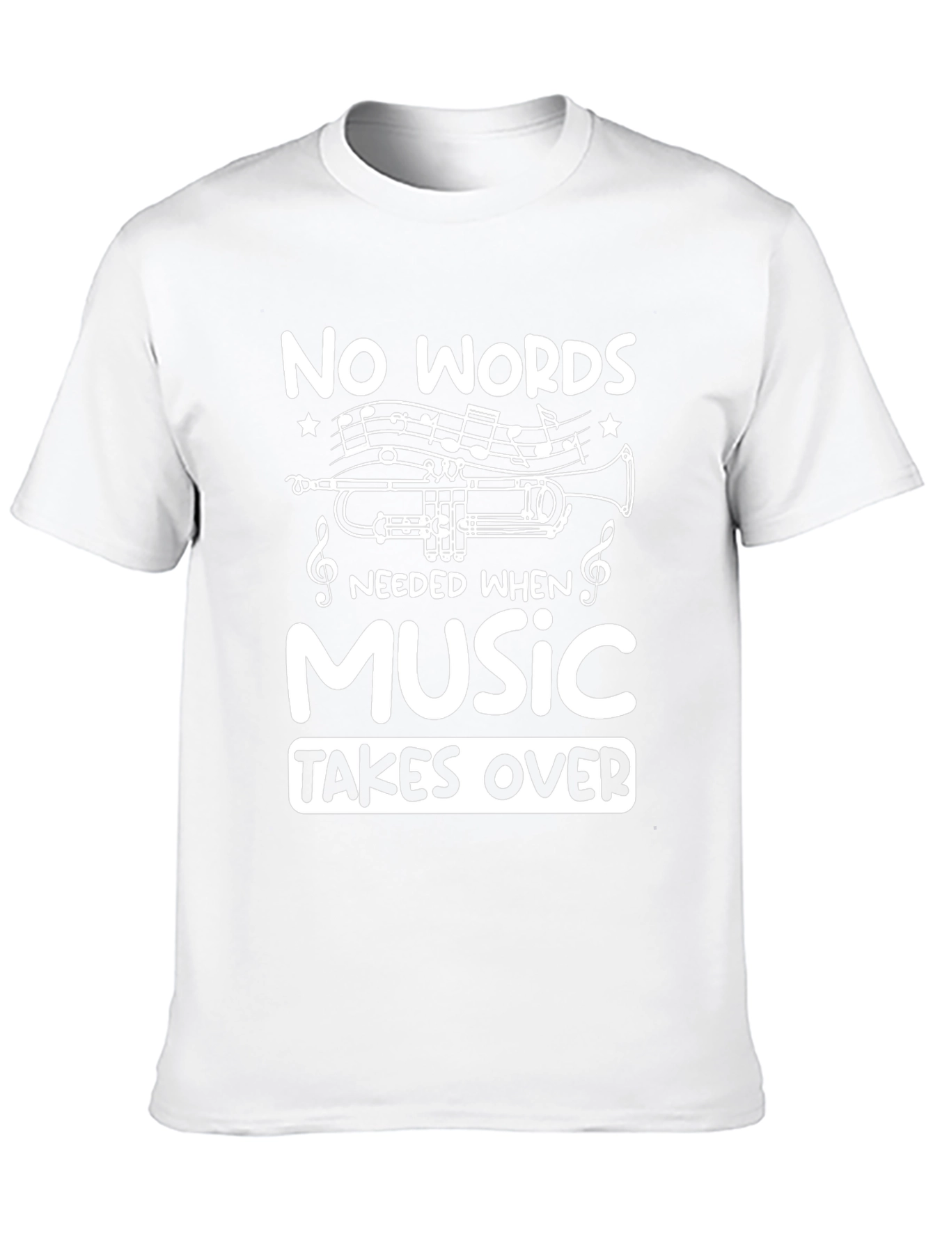 Music Takes Over Graphic Tee - Black T-Shirt