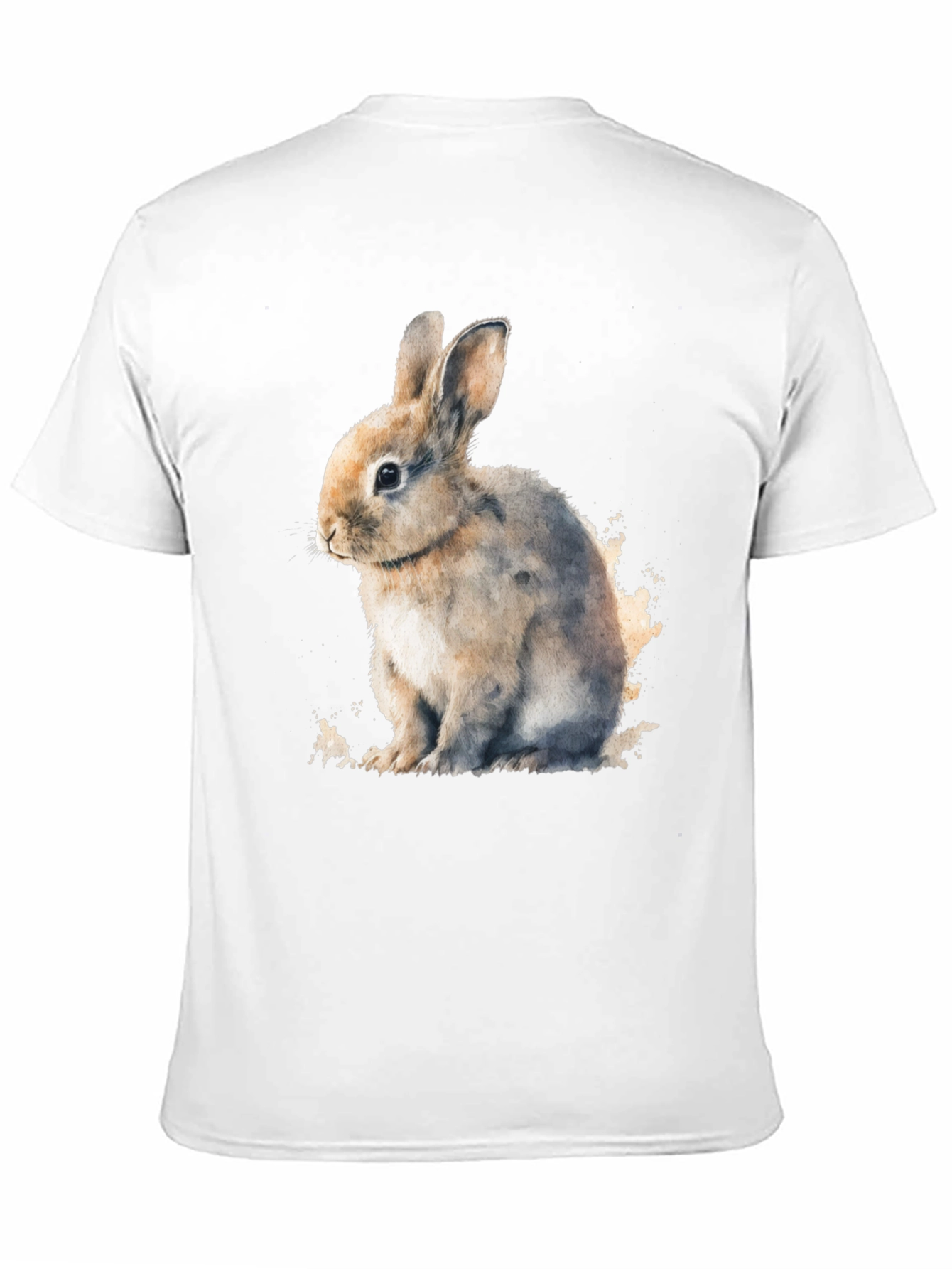 Cute Bunny Black T-Shirt - Soft and Comfortable