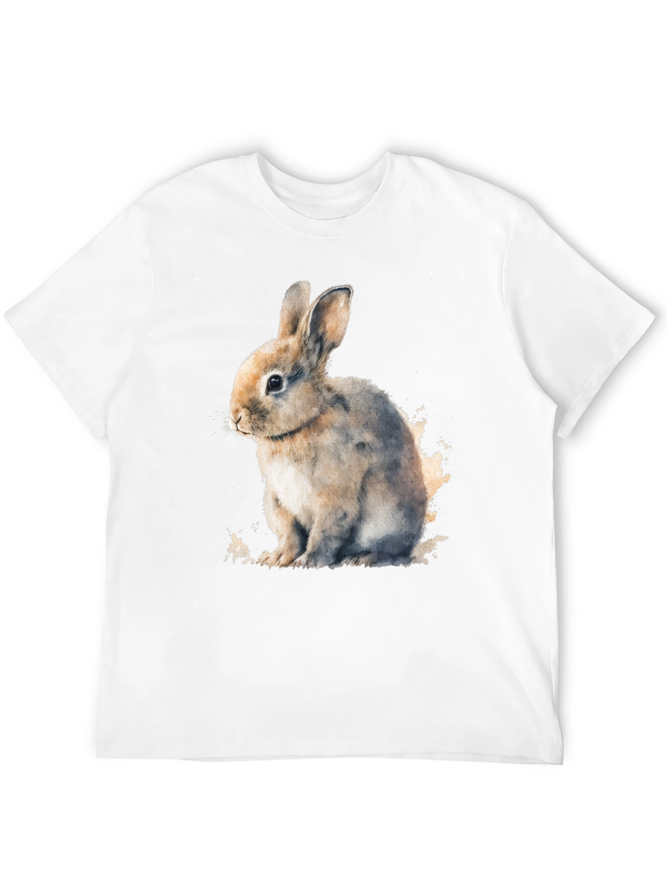 Cute Bunny Black T-Shirt - Soft and Comfortable