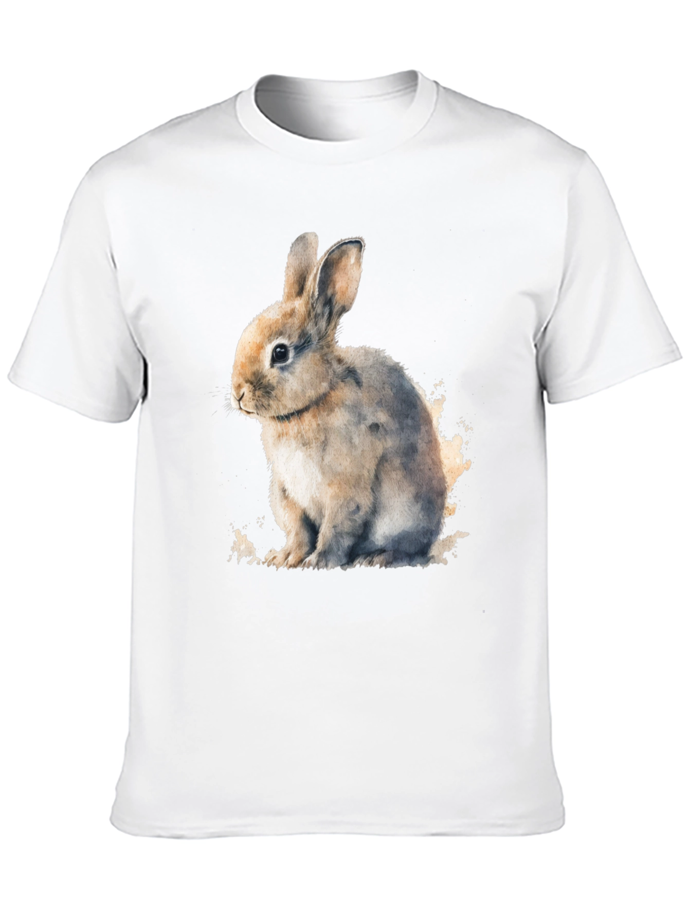 Cute Bunny Black T-Shirt - Soft and Comfortable