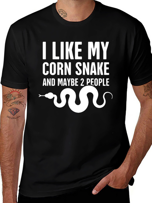 Corn Snake Graphic T-Shirt - I Like My Corn Snake