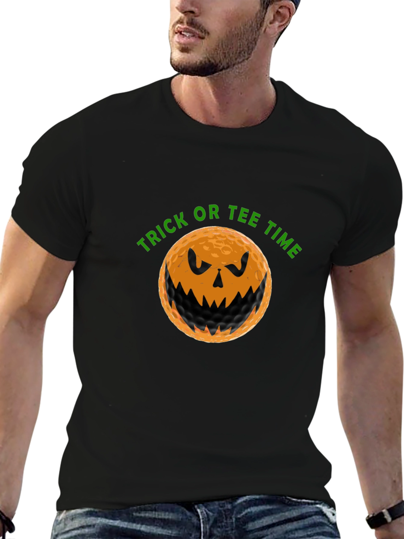 Trick or Tee Time Golf Halloween T-Shirt