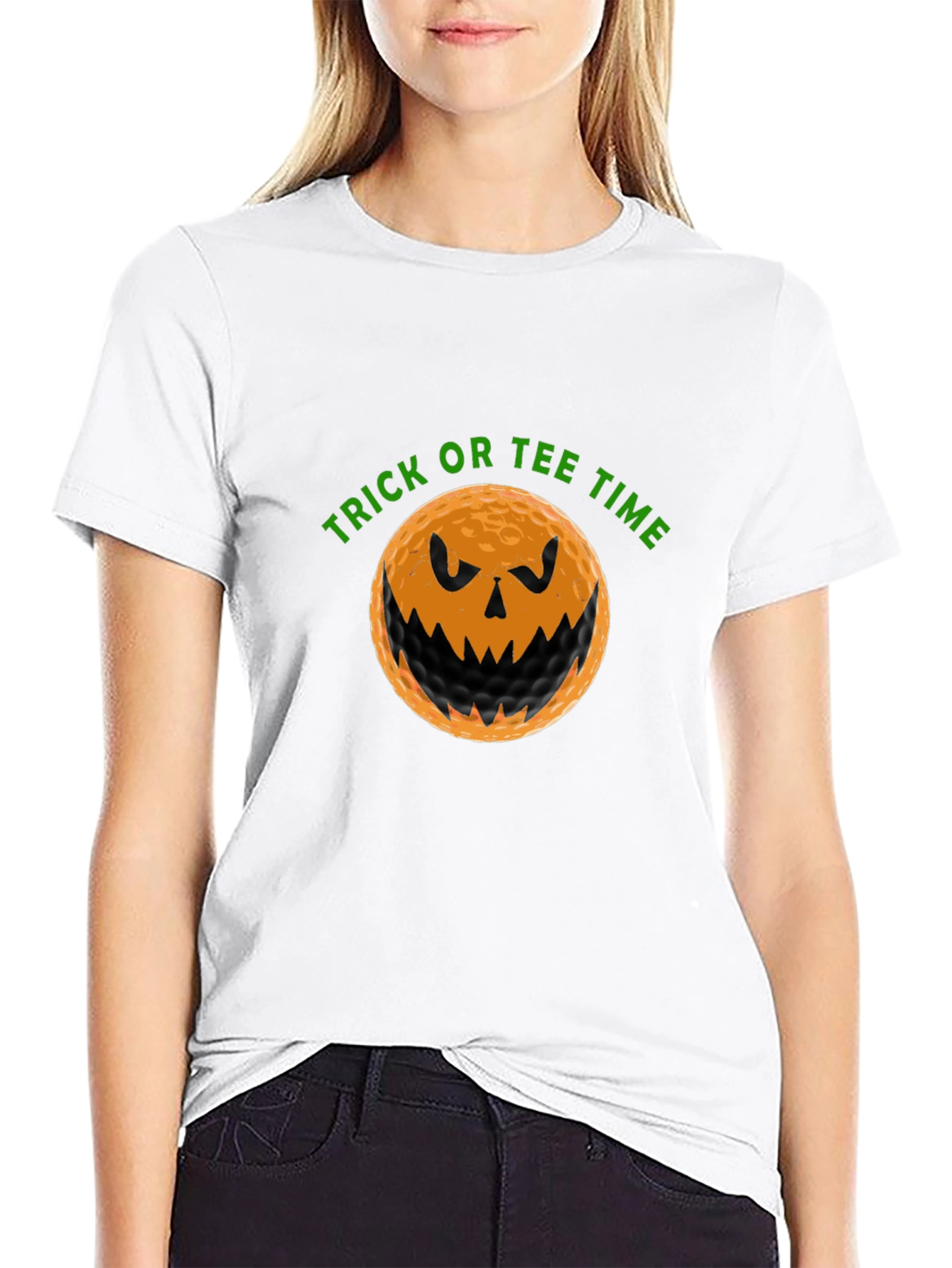 Trick or Tee Time Golf Halloween T-Shirt