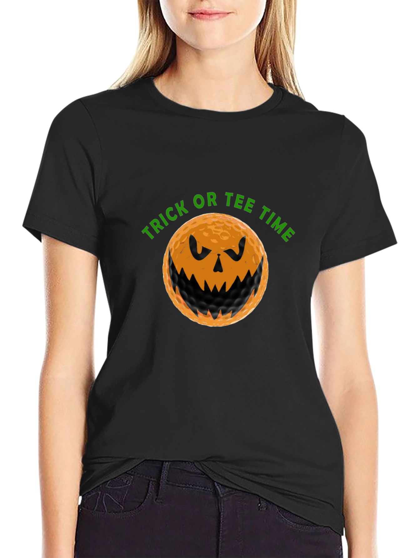 Trick or Tee Time Golf Halloween T-Shirt