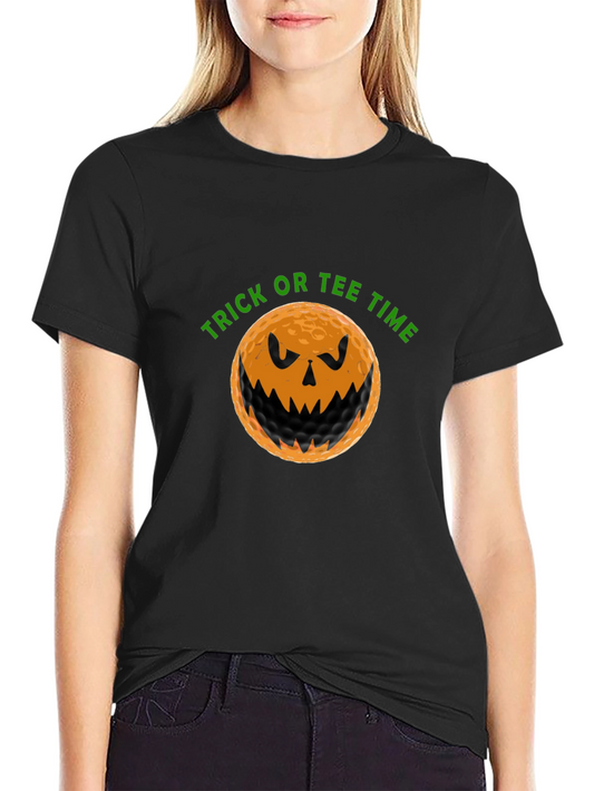 Trick or Tee Time Golf Halloween T-Shirt