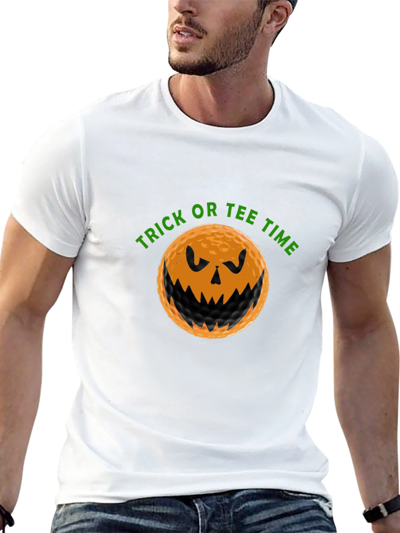 Trick or Tee Time Golf Halloween T-Shirt