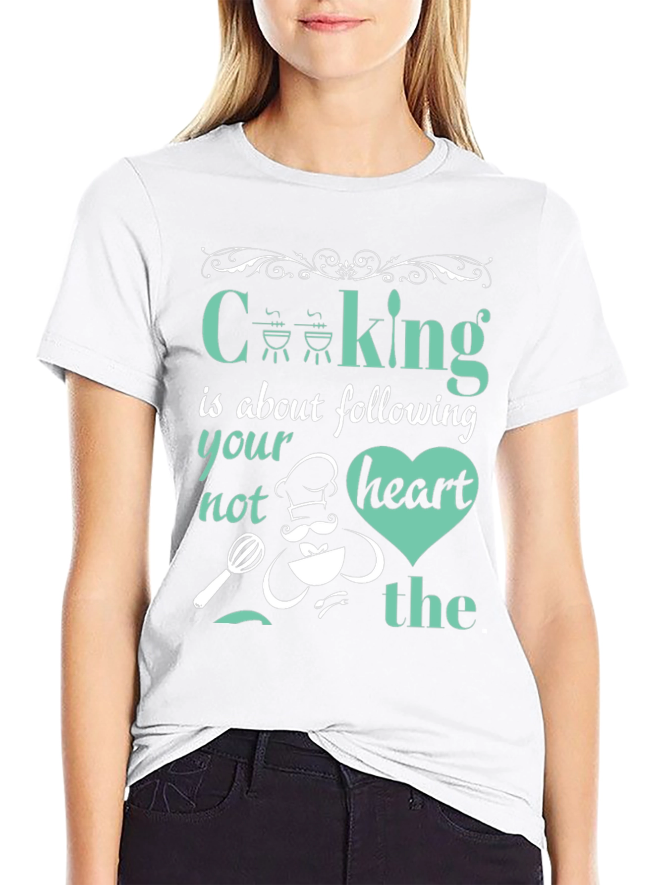 Cooking Heart Graphic T-Shirt