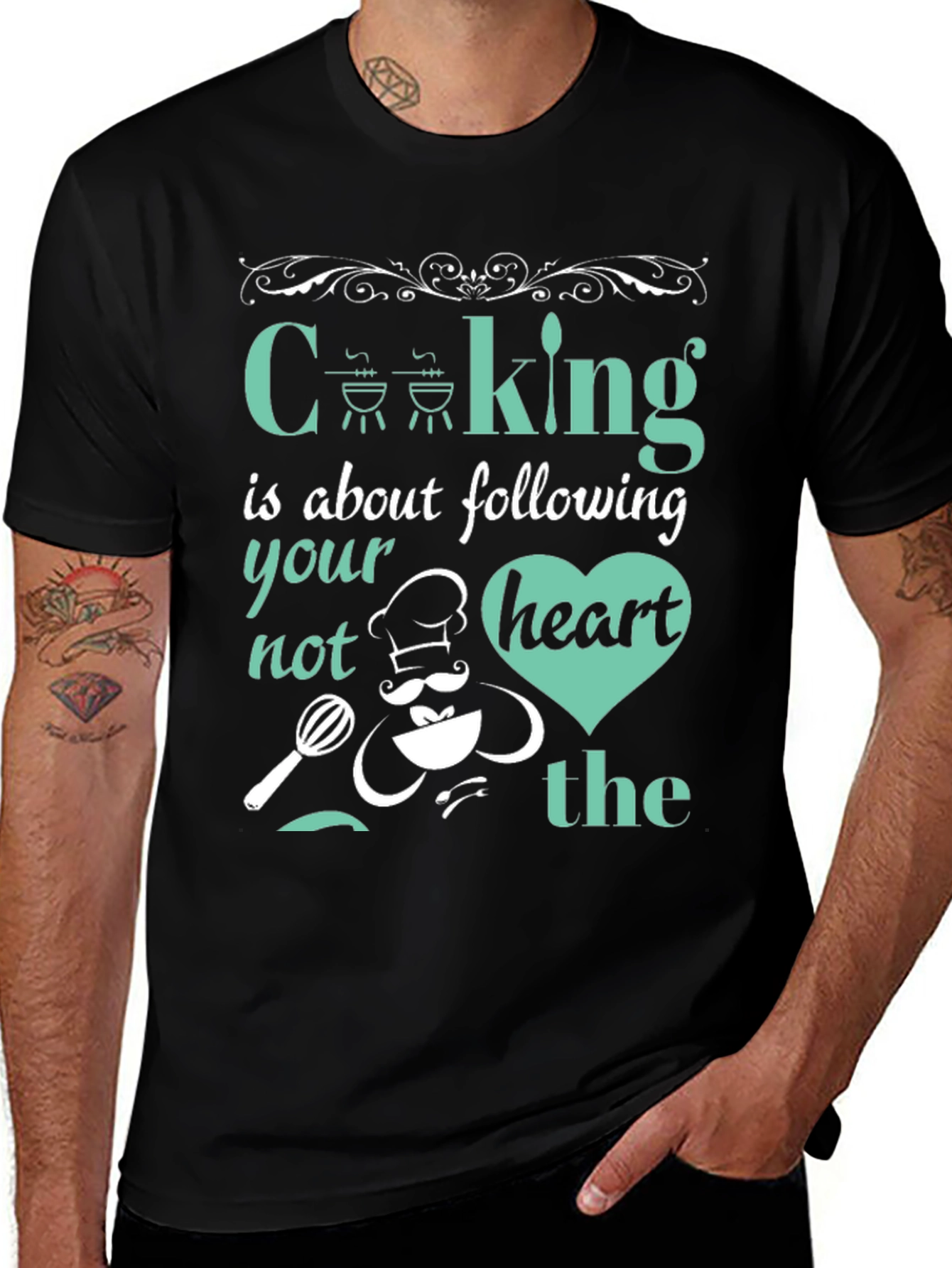 Cooking Heart Graphic T-Shirt