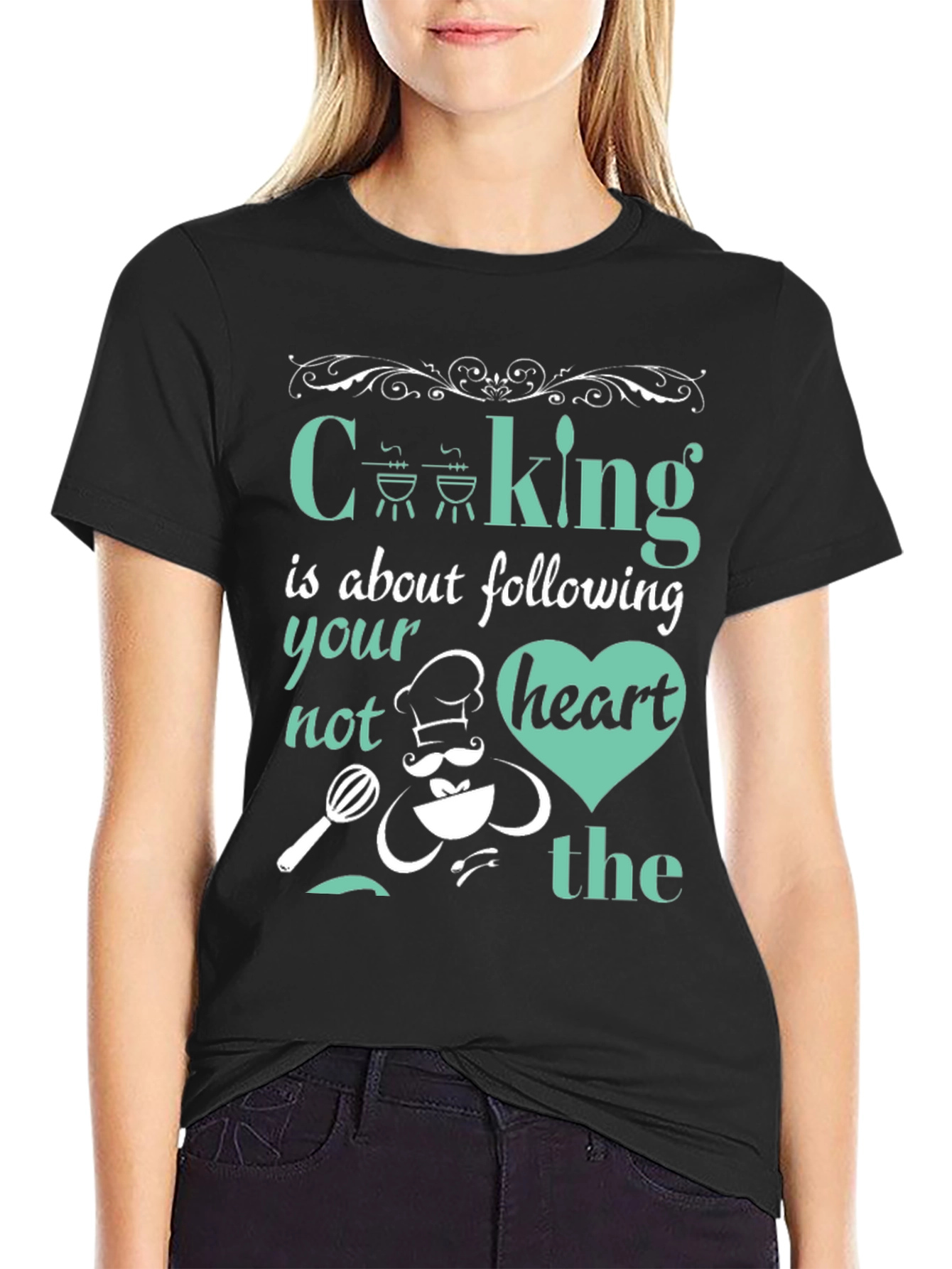 Cooking Heart Graphic T-Shirt