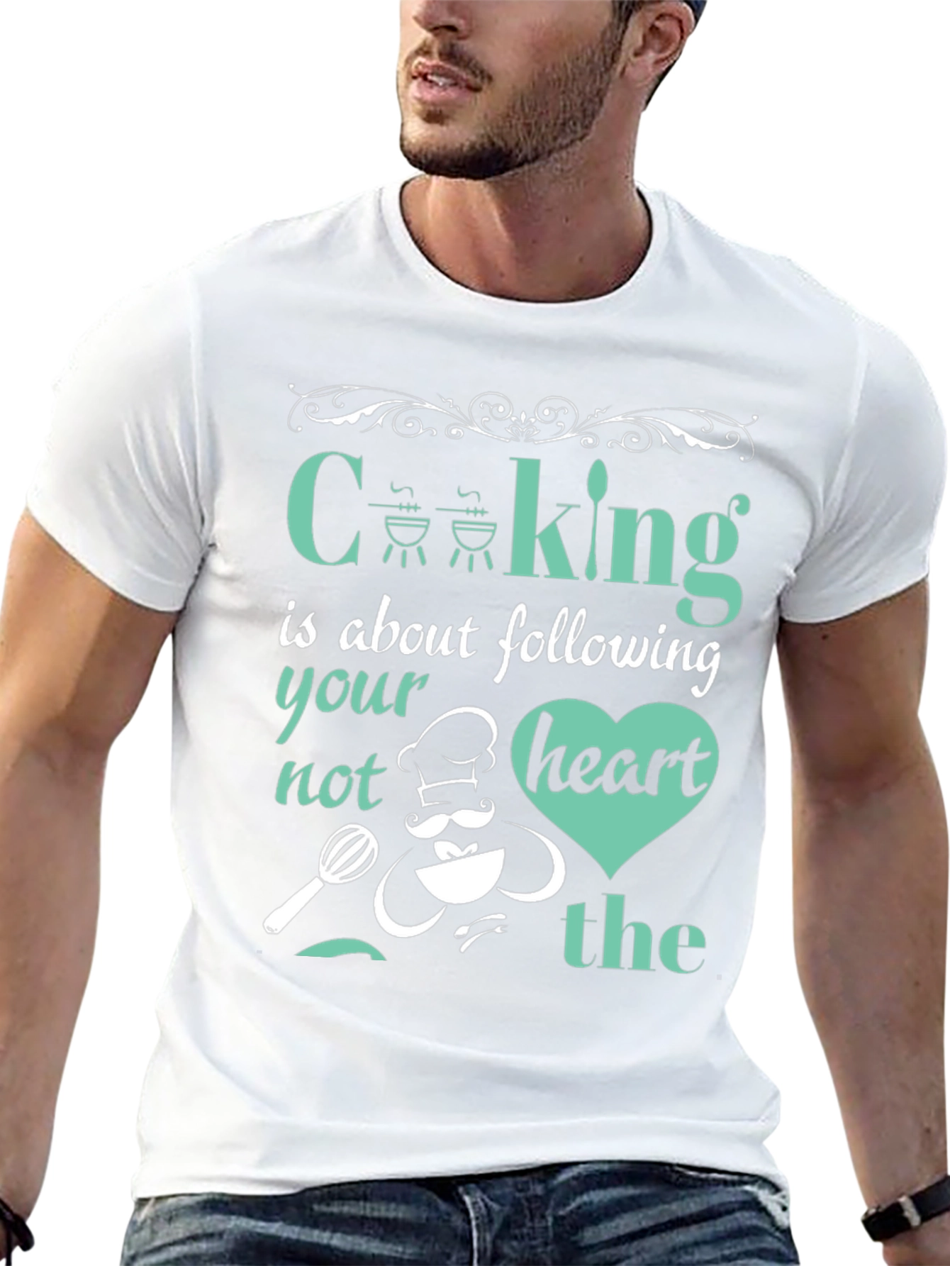 Cooking Heart Graphic T-Shirt