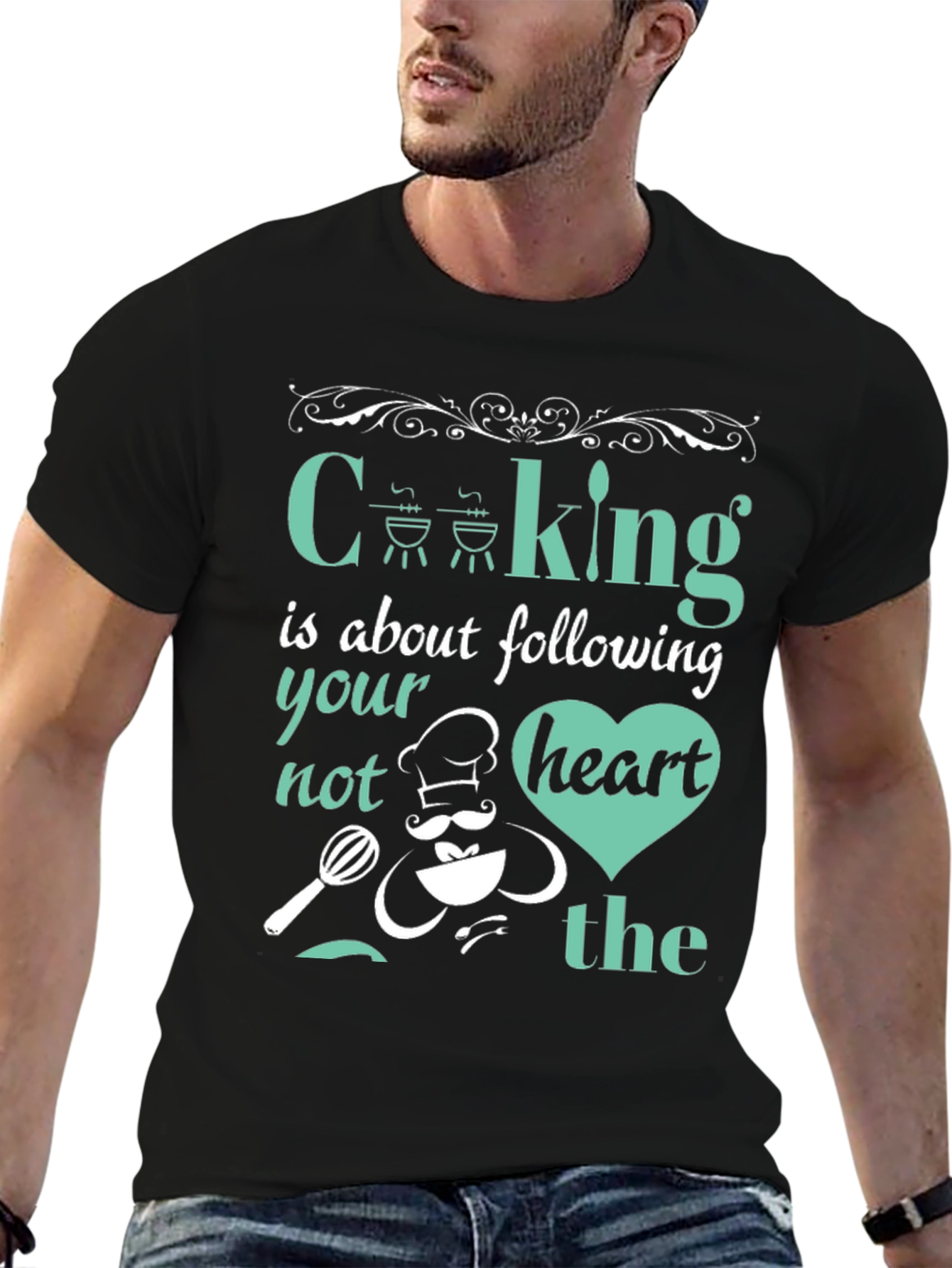 Cooking Heart Graphic T-Shirt