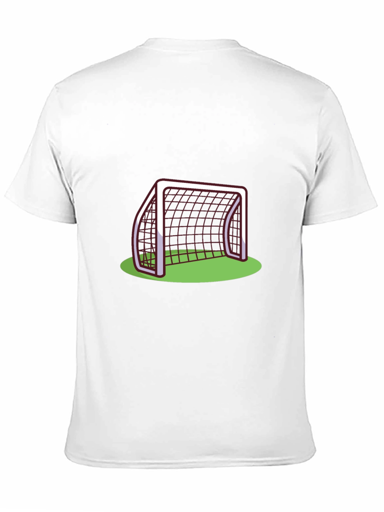 Soccer Goal Graphic Tee - Black Cotton T-Shirt