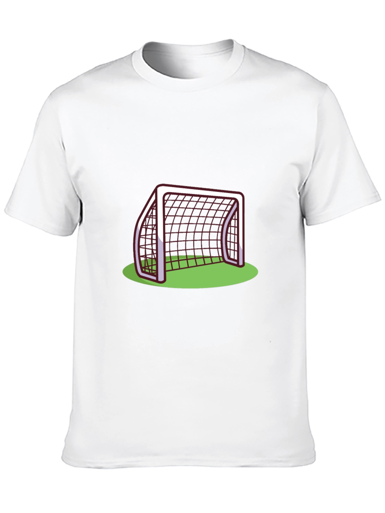 Soccer Goal Graphic Tee - Black Cotton T-Shirt
