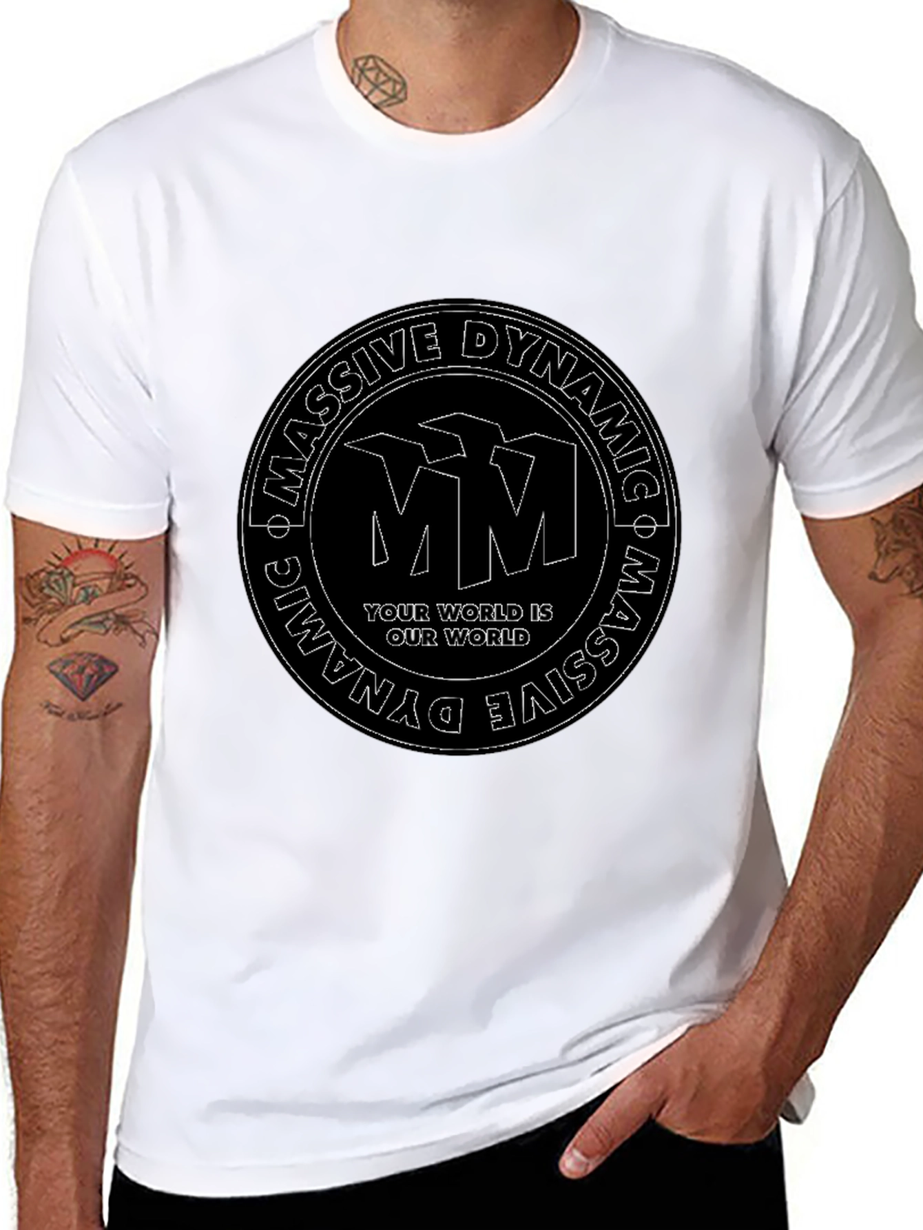 Massive Dynamic Black Graphic T-Shirt