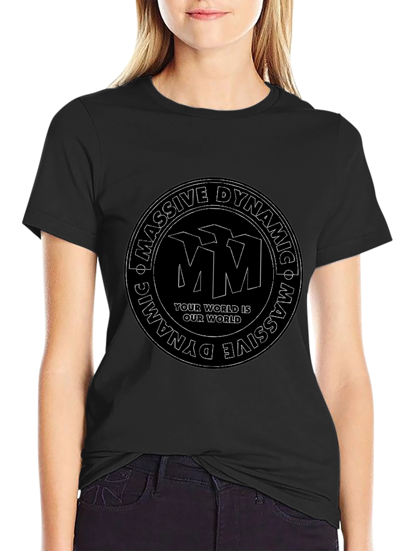 Massive Dynamic Black Graphic T-Shirt