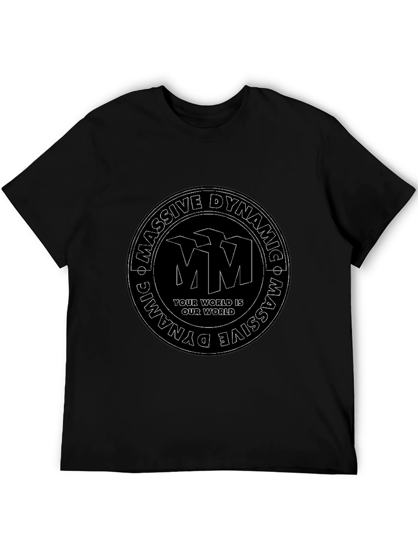 Massive Dynamic Black Graphic T-Shirt