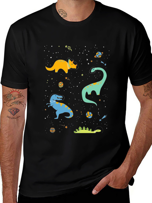 Dinosaur Space T-Shirt - Galaxy Dino Tee