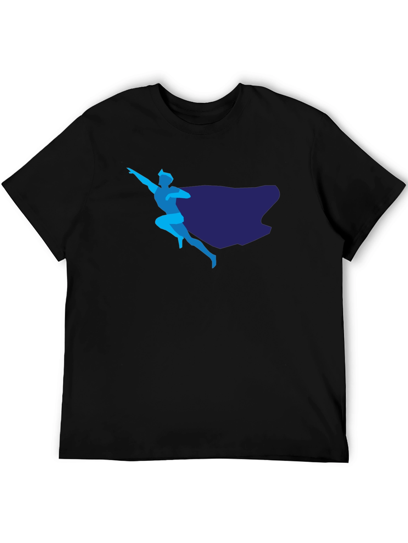 Superhero Graphic T-Shirt - Sleek Design Classic Black Tee