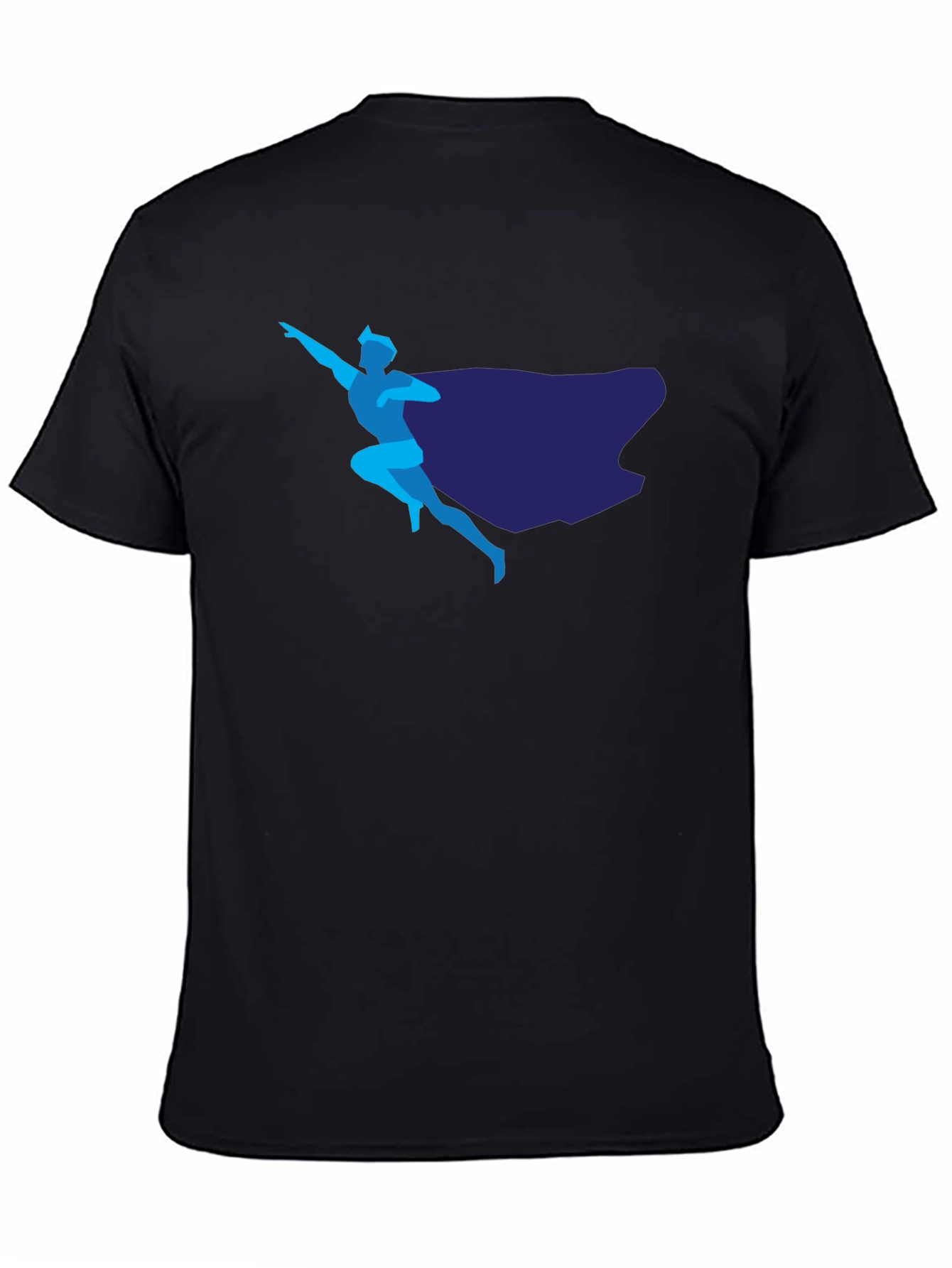 Superhero Graphic T-Shirt - Sleek Design Classic Black Tee