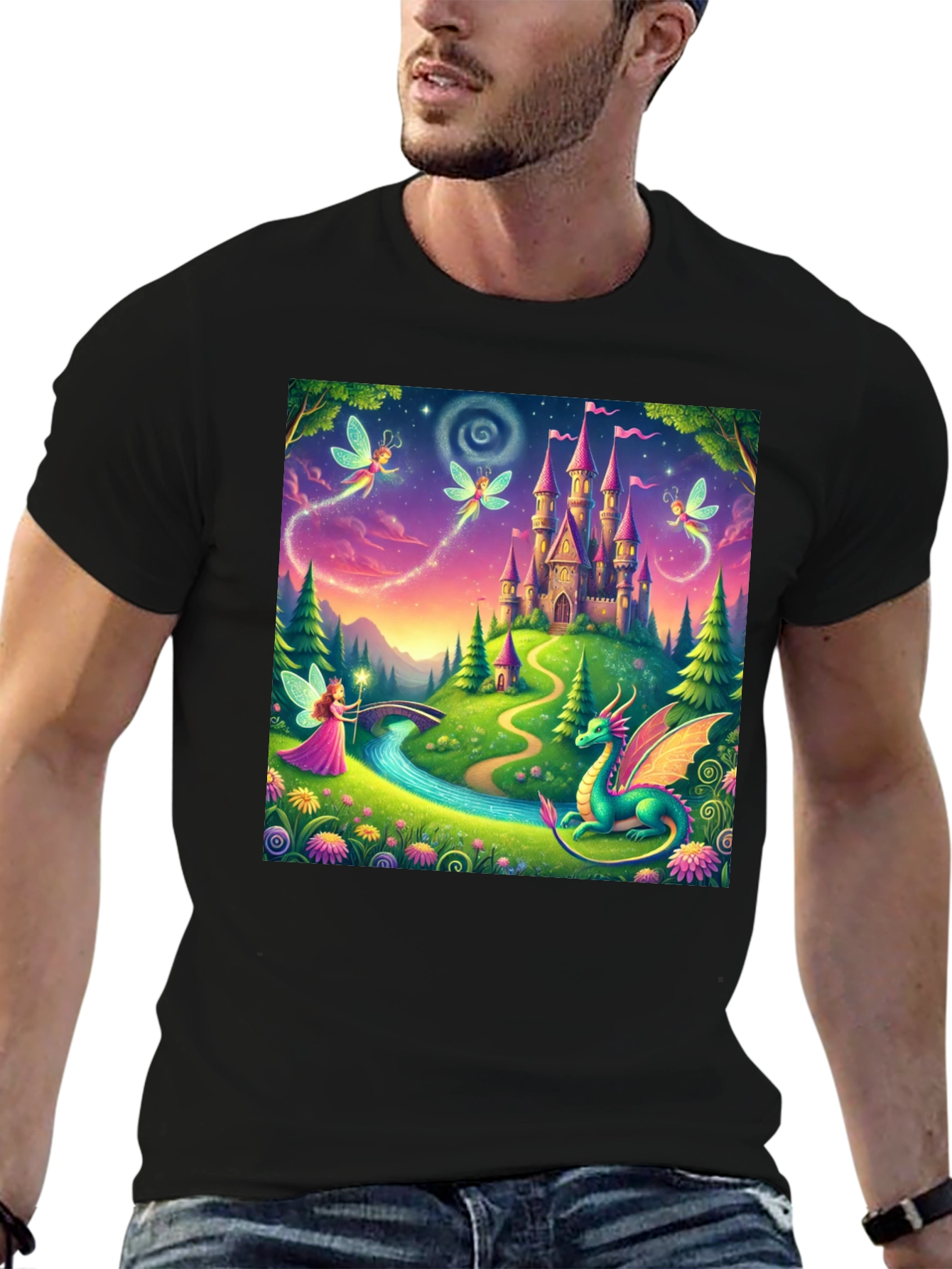 Fantasy Castle Graphic Tee