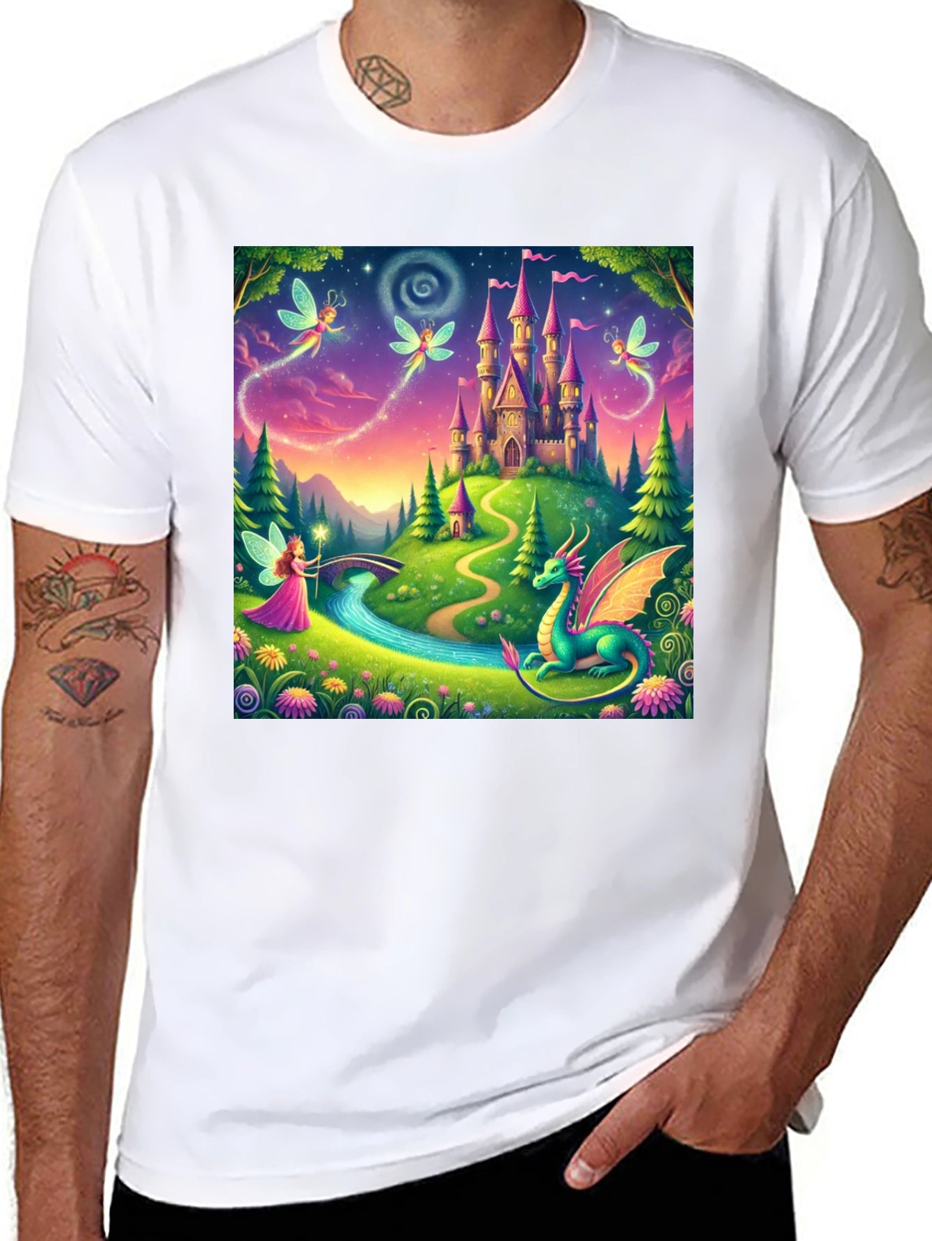 Fantasy Castle Graphic Tee
