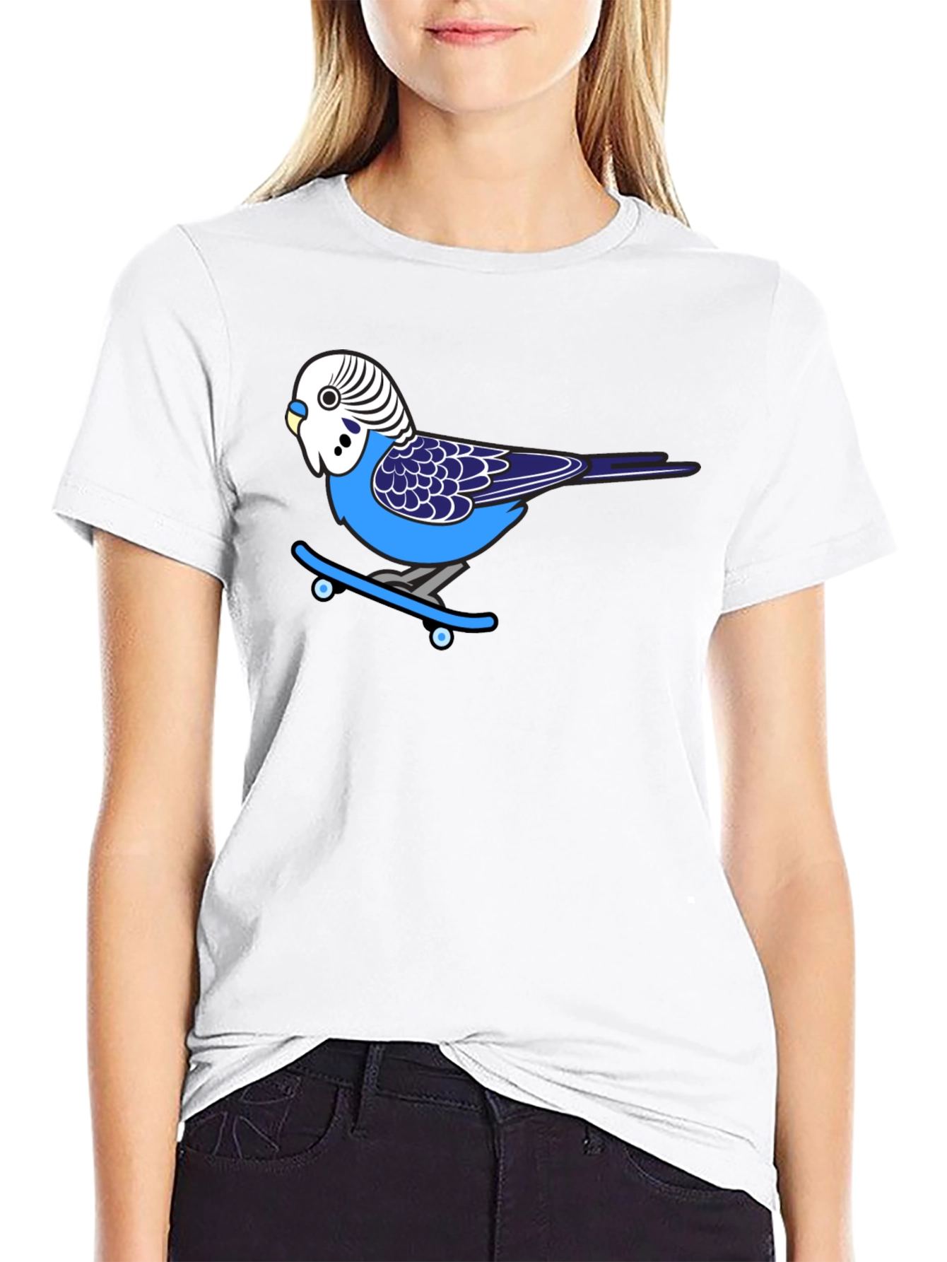 Skateboarding Bird T-Shirt
