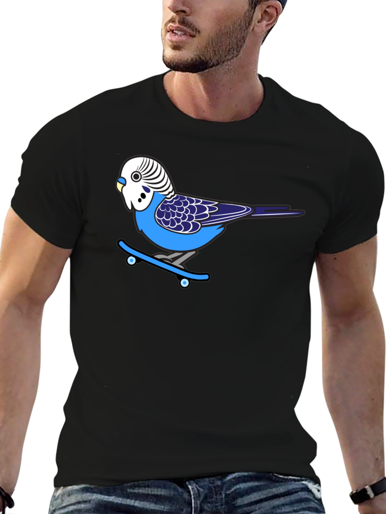 Skateboarding Bird T-Shirt