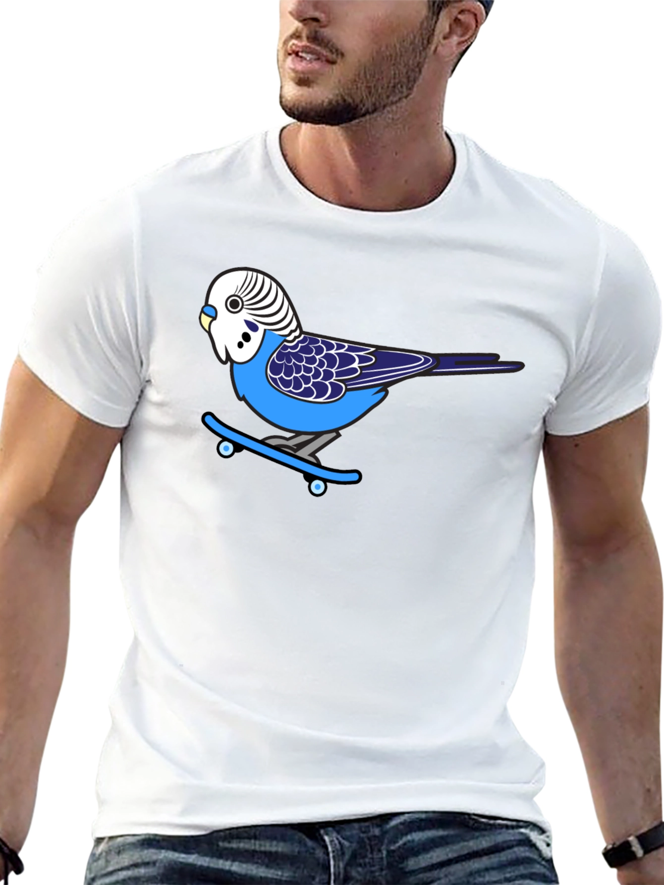 Skateboarding Bird T-Shirt