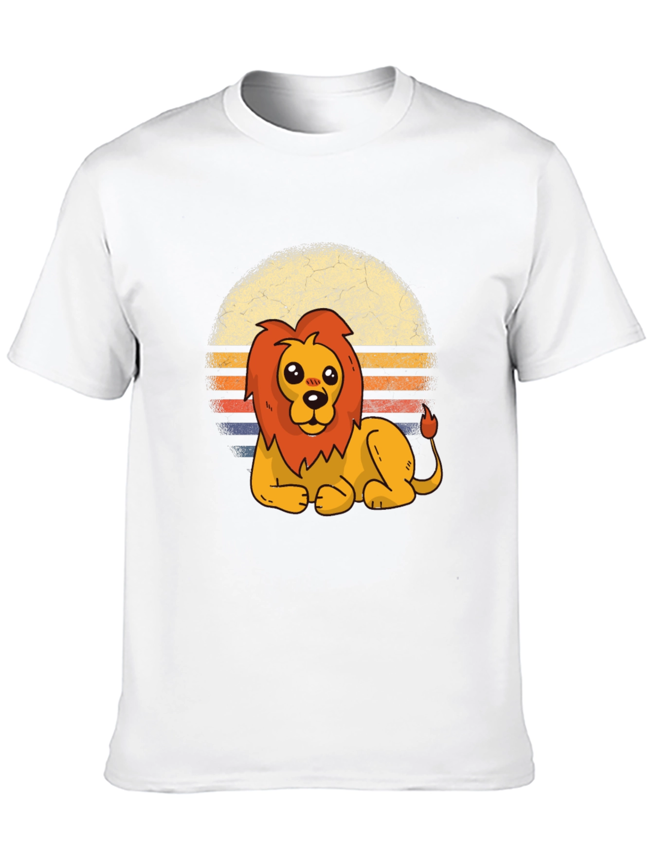 Cute Lion Graphic Tee - Unisex Black T-Shirt