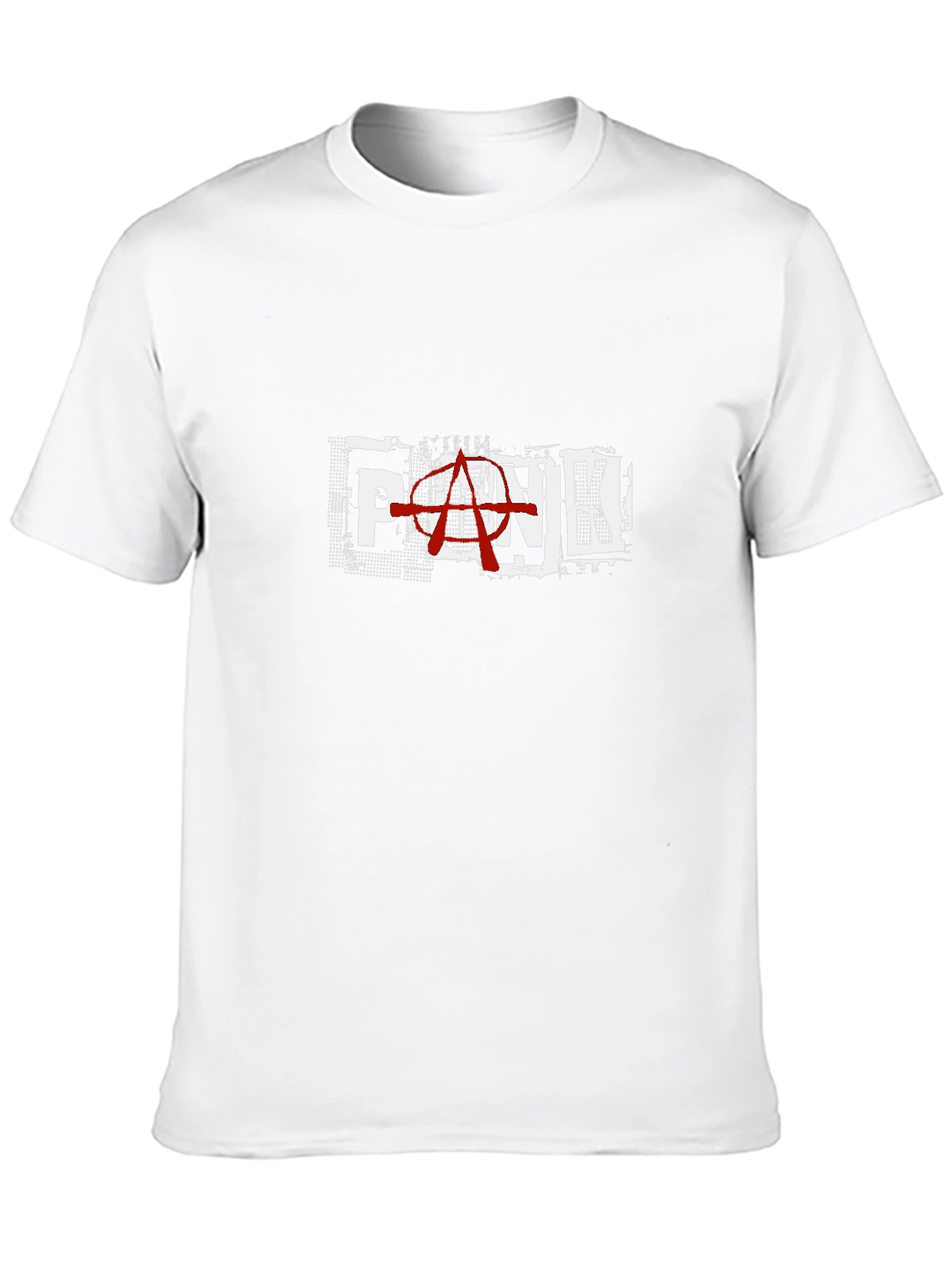 Punk Anarchy Graphic Print Black T-Shirt