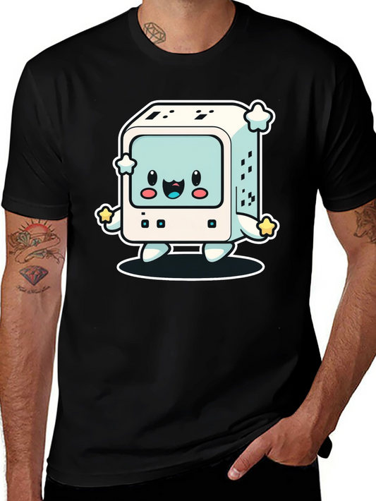 Kawaii Computer T-Shirt - Retro Gaming Style
