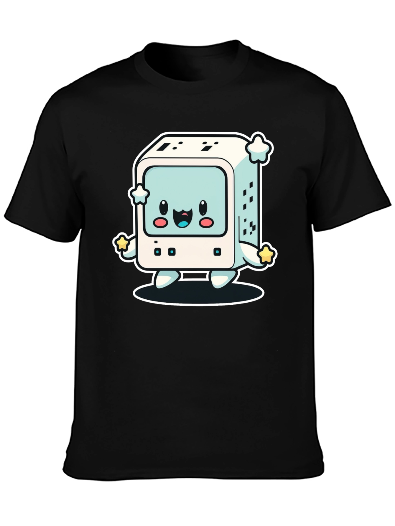 Kawaii Computer T-Shirt - Retro Gaming Style