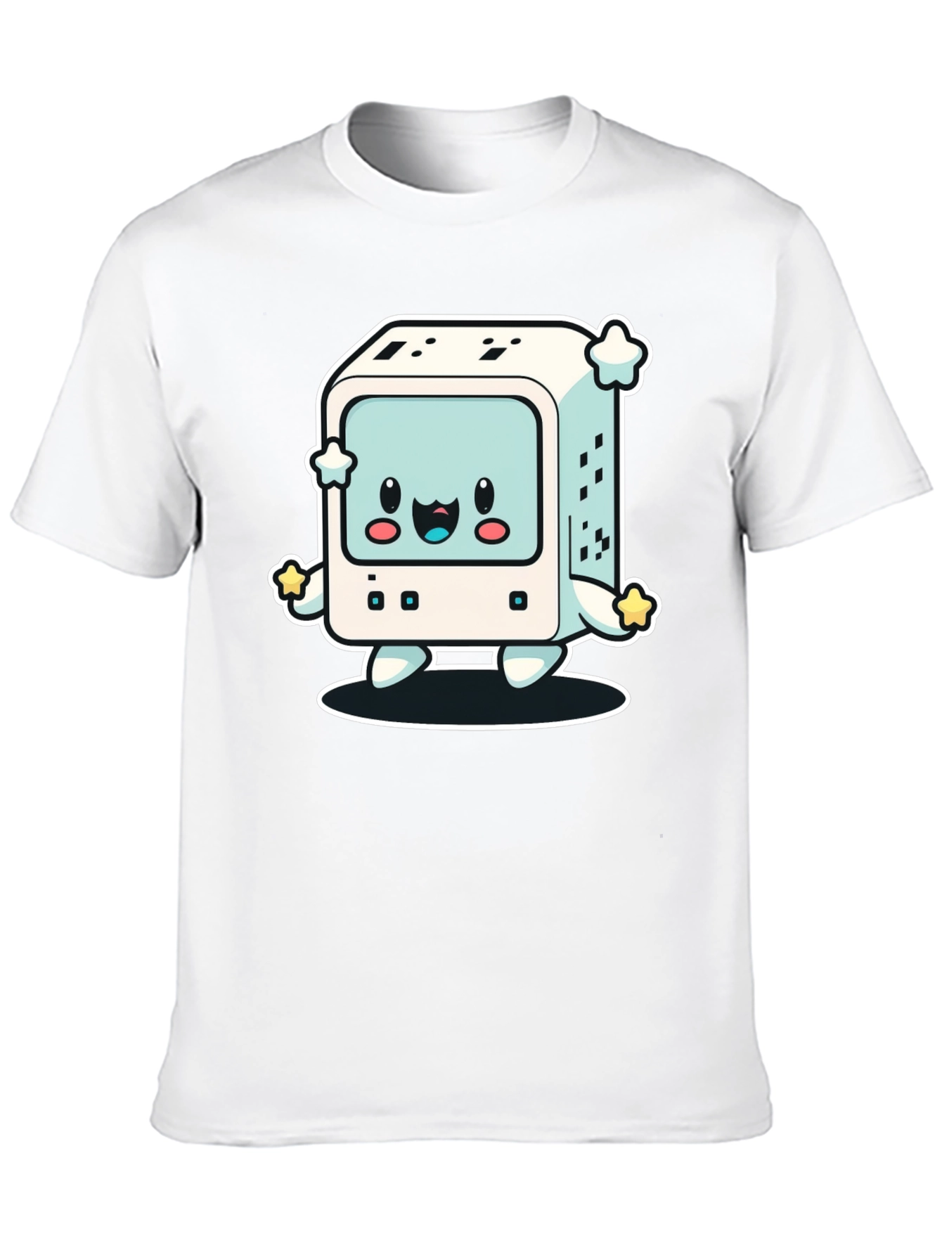 Kawaii Computer T-Shirt - Retro Gaming Style
