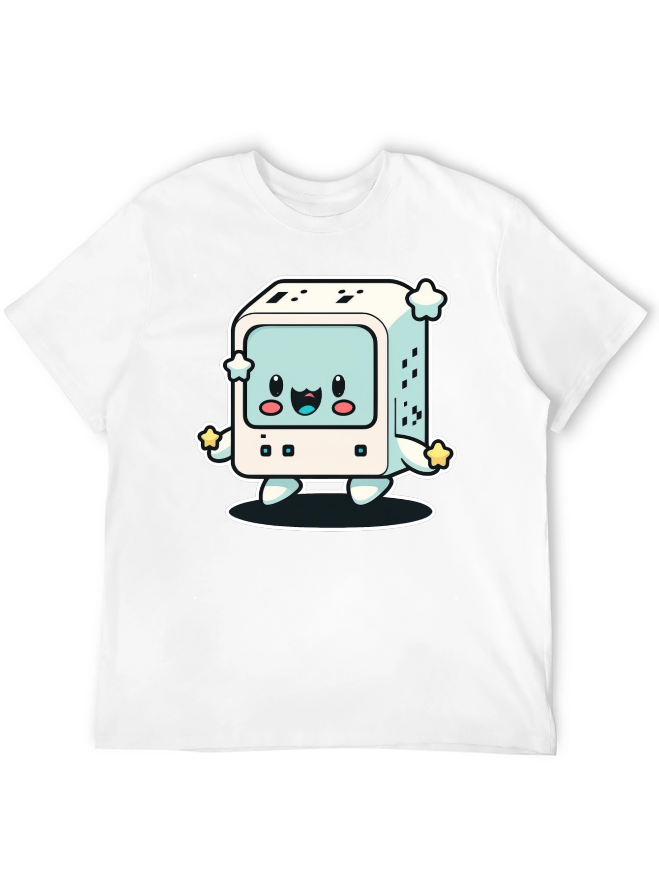 Kawaii Computer T-Shirt - Retro Gaming Style