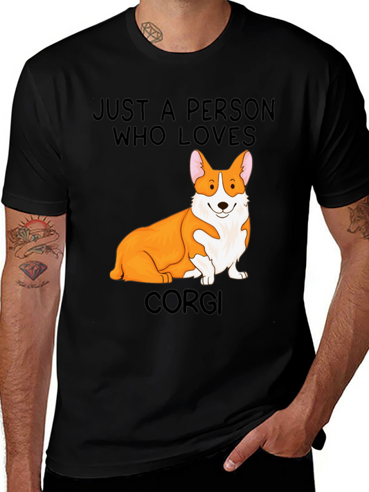 Corgi Lover T-Shirt: Just a Person Who Loves Corgis