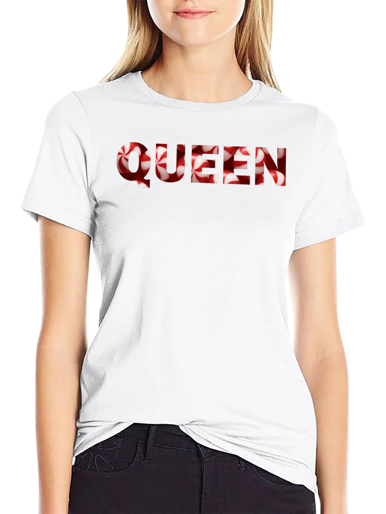 Queen Candy Cane T-Shirt - Festive Holiday Apparel