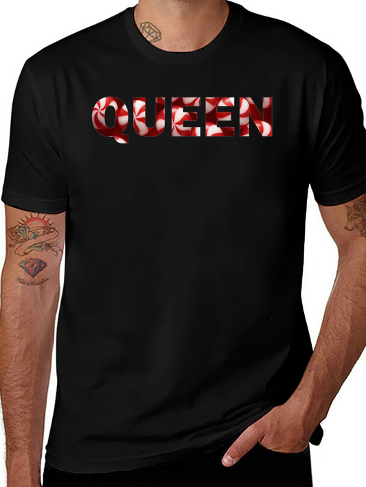 Queen Candy Cane T-Shirt - Festive Holiday Apparel
