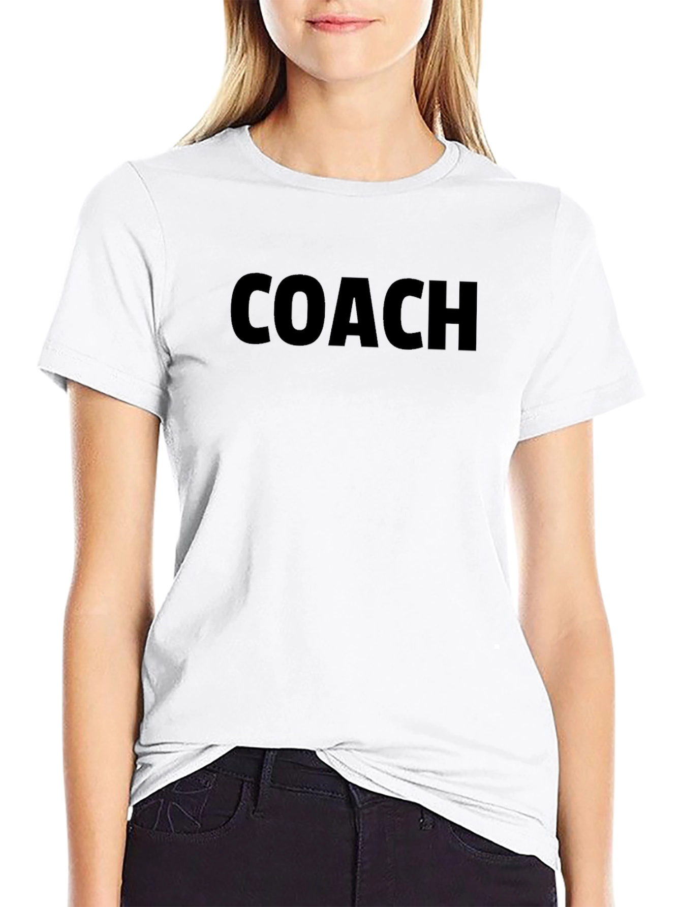 Mens Coach Graphic Tee - Black Casual Shirt