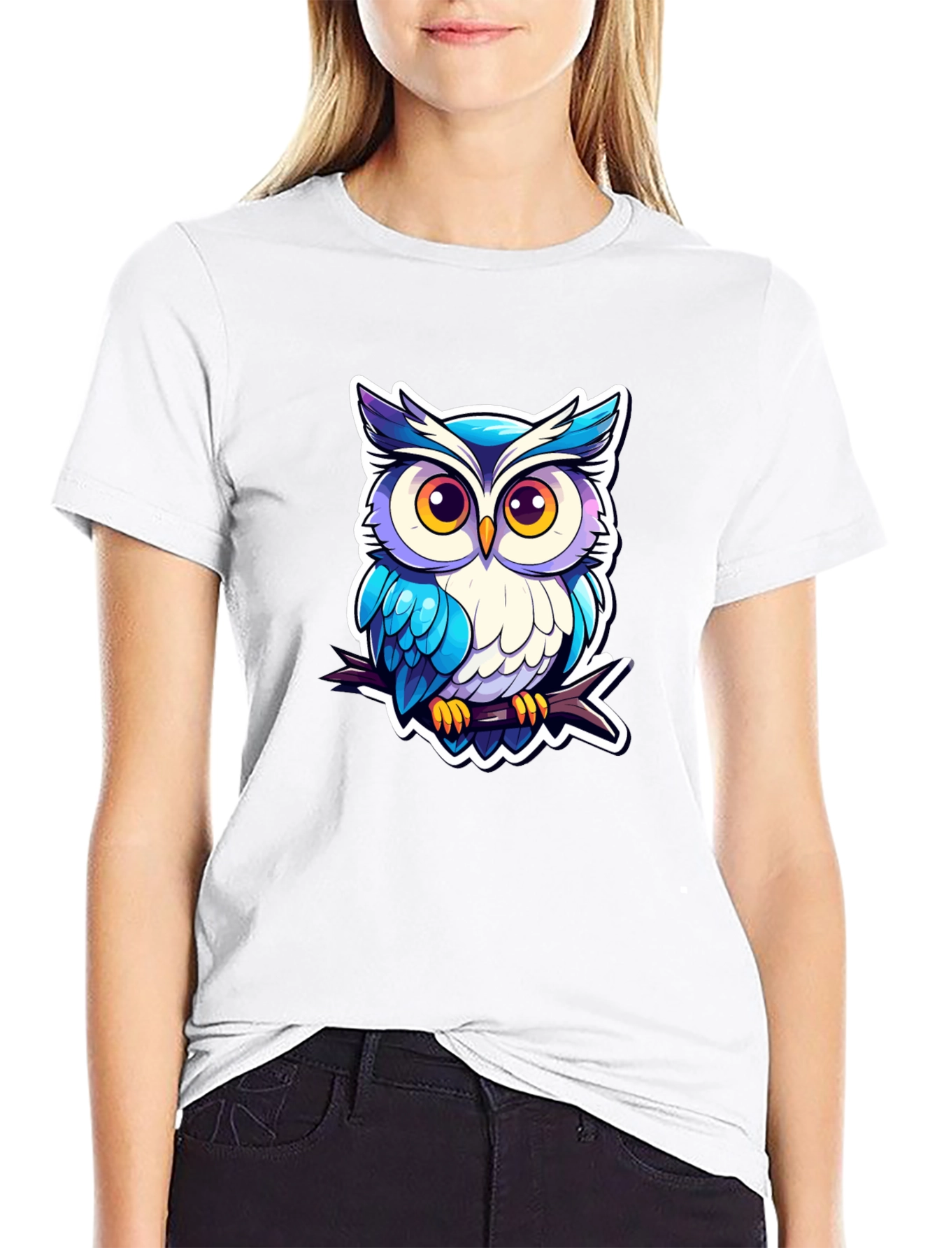 Cool Owl Graphic Tee - Unique Design!