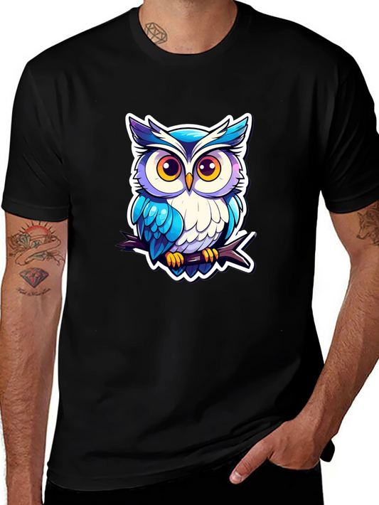 Cool Owl Graphic Tee - Unique Design!