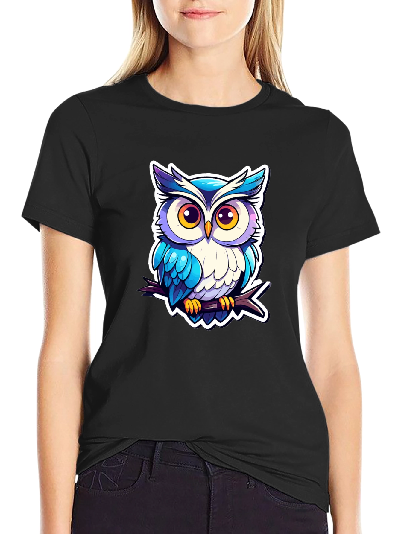 Cool Owl Graphic Tee - Unique Design!