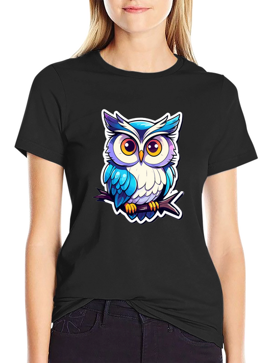 Cool Owl Graphic Tee - Unique Design!